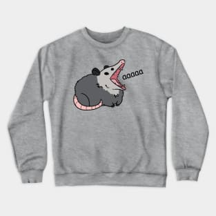 possum screm (black text) Crewneck Sweatshirt